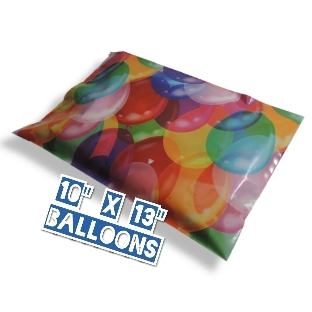 50 Balloons Poly Mailers 10x13